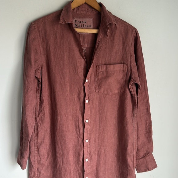 Frank & Eileen | Rory Linen MIDI Dress | Rose | XXS - Picture 3 of 11